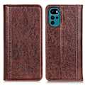 Pikkukuva 1 / 2: Aito nahkakotelo magneettisuljuksella Motorola Moto G22 - Ruskea Brown