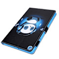Miniatyrbillede 2 af 2: Samsung Galaxy Tab S5e mønstret og flervinklet lædercover - sød panda Multicolor