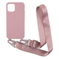 Miniatyrbillede 4 af 5: Tyndt TPU etui med mat finish og justerbar rem til Dark Green - Deep Pink Pink