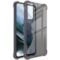 Pikkukuva 1 / 2: IMAK turvatyynyn suojus Samsung Galaxy S21 FE - Läpinäkyvä Musta Transparent