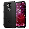 Miniatyrbillede 2 af 2: Nokia 8.1 anti-stød firkantet gitter tekstur etui - Sort Black