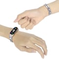 Pikkukuva 2 / 2: Xiaomi Mi Smart Band 4 / 3 ruostumattomasta teräksestä valmistettu ketjukellon hihna - Hopea Silver grey