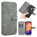 Miniatyrbillede 1 af 2: DG.MING Samsung Galaxy M20 Retro Etui - Grå Silver grey