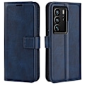 Pikkukuva 1 / 2: Lompakko Nahkakotelo For ZTE Axon 40 Ultra - Sininen Blue