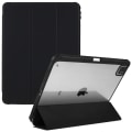 Pikkukuva 1 / 6: iPad Pro 12.9 (2022) / (2021) / (2020) kolmiosainen nahka- ja akryylikotelo - Musta Black