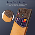 Miniatyrbillede 2 af 2: Bofink Motorola Moto E6 Plus Card cover – Brun Brown