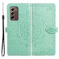 Pikkukuva 1 / 2: Mandala Samsung Galaxy Z Fold2 5G Läppäkotelo - Vihreä Green