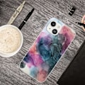 Miniatyrbillede 2 af 2: Marble design iPhone 14 Plus cover - Osmose Af Rosa Og Grøn Multicolor