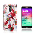 Miniatyrbillede 1 af 2: LG K10 2017 softlyfit præget TPU-etui - Jordbær Ispinde Red
