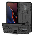 Miniatyrbild 1 av 2: OnePlus 6T 2-i-1 hybridfodral med däckmönster - Svart Svart