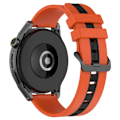 Miniatyrbild 1 av 2: 20 mm universalarmband i tvåfärgad silikon - Orange / Svart Orange