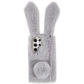 Miniatyrbild 1 av 2: Fluffy Rabbit Samsung Galaxy S22 Ultra skal - Silver/Grå Silvergrå