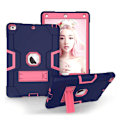 Miniatyrbillede 1 af 2: iPad (2017) bi-farve silikone hybrid etui - Rose / blå Multicolor