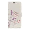 Pikkukuva 2 / 2: Butterfly Nokia 1 Plus nahkakotelo - Perhonen Ja Kukka Multicolor