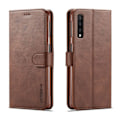 Miniatyrbillede 1 af 2: LC.IMEEKE Samsung Galaxy A7 (2018) læder flip etui - Kaffe Brown