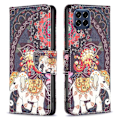 Miniatyrbillede 1 af 2: Wonderland Samsung Galaxy M53 5G flip etui - Blomst Og Elefant Multicolor