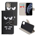 Miniatyrbillede 1 af 2: Wonderland iPhone 11 Pro Max flip etui - Rør Ikke Ved Min Telefon Multicolor