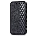 Miniatyrbillede 3 af 6: Læder Etui med A Stilfuldt Rhombus Tryk til Samsung Galaxy S23 Plus - Sort Black