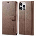 Miniatyrbillede 1 af 2: LC.IMEEKE iPhone 14 Pro Max flip etui - Brun Brown
