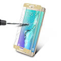 Pikkukuva 2 / 2: 0.3mm Karkaistu Lasi Kaari Näytönsuoja Samsung Galaxy S6 Edge Plus - Kulta Transparent
