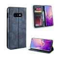 Miniatyrbillede 1 af 2: Samsung Galaxy S10e vintage stil læder flip etui - Blå Blue