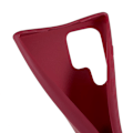 Pikkukuva 2 / 2: Ohut TPU-kotelo, jossa on mattapinta ja säädettävä hihna Samsung Galaxy S22 Ultra - Punainen Red