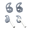 Miniatyrbild 1 av 2: Apple Airpods skyddsskal silikon krok design - Transparent Transparent