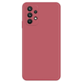 Pikkukuva 1 / 2: Viistetty pudotuksenesto kumipäällysteinen kansi Samsung Galaxy A32 - Punainen Red