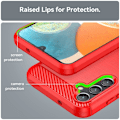 Miniatyrbillede 4 af 6: Carbon Flex Etui Samsung Galaxy A14 - Rød Red