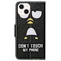Miniatyrbillede 2 af 2: Wonderland iPhone 14 flip etui - Pingvin Black