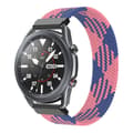 Miniatyrbillede 1 af 2: Samsung Galaxy Watch 3 (45 mm) elastisk nylon-urrem - Blå / Lyserød Størrelse: Xs Multicolor