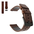 Miniatyrbild 1 av 2: äkta läder klockarmband för Seiko, Suunto and Sony watch - mörkbrun Brun