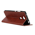 Miniatyrbillede 2 af 2: Sony Xperia L2 etui i saddellæder med kortholder - Brun Brown