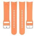 Pikkukuva 2 / 2: 22mm universaali silikoninen kellohihna metallisoljella - Oranssi Orange