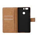 Miniatyrbillede 2 af 2: Mankell flip-etui i læder til Huawei P9 Plus - Lyserød Pink