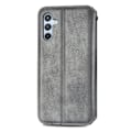Pikkukuva 2 / 2: Nahkakotelo With A Stylish Rhombus Imprint For Samsung Galaxy A54 - Harmaa Silver grey