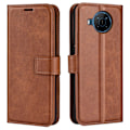 Pikkukuva 1 / 2: Motorola Moto E30 nahkainen lompakokkotelo - Vaalean Ruskea Brown