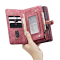 Miniatyrbillede 2 af 2: CaseMe Samsung Galaxy S22 etui med lynlås / pung - Rød Red