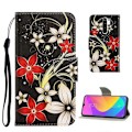 Pikkukuva 1 / 2: Wonderland Xiaomi Redmi 9 Läppäkotelo - Flowers Multicolor