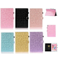 Miniatyrbillede 2 af 2: Huawei Mediapad M5 Lite Glitter Shiny Læder Flip Etui - Sort Black