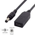 Miniatyrbild 2 av 2: Universell USB-strömkabel av typ C Svart