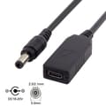 Miniatyrbillede 2 af 2: Universel USB type C power stik kabel Black