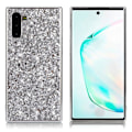 Miniatyrbild 2 av 2: Glitter Samsung Galaxy Note 10 skal - Silver/Grå Silvergrå