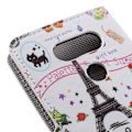 Miniatyrbillede 2 af 2: Hagerup læder-etui til LG G5 med kortholder og holder - Eiffeltårn Multicolor