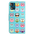 Miniatyrbillede 3 af 6: Wonderland Motorola Moto E13 Flip Etui - Ugler Multicolor