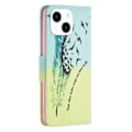 Miniatyrbillede 2 af 2: Wonderland iPhone 14 flip etui - Fjer Green
