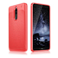 Miniatyrbillede 1 af 2: IVSO Huawei Mate 10 Lite læder belagt etui - Rød Red