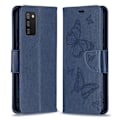 Miniatyrbild 1 av 2: Butterfly läder Samsung Galaxy A02s fodral - Blå Blå