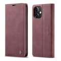 Miniatyrbilde 2 av 2: CaseMe iPhone 12 Mini Vintage Etui - Vinrød Red