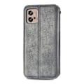 Miniatyrbillede 2 af 2: Læder Etui med A Stilfuldt Rhombus Tryk til Motorola Moto G32 - Grå Silver grey